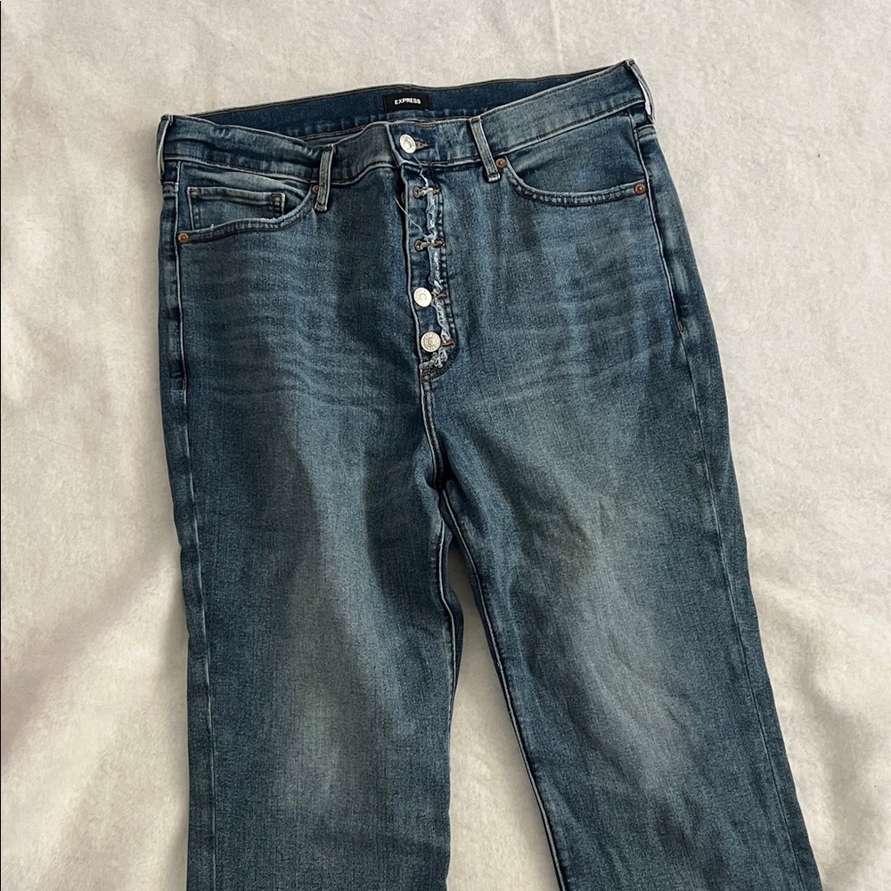 Express High Rise Indigo Jeans